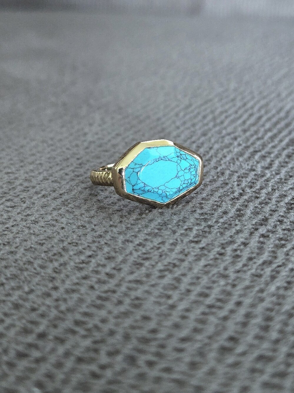 Melinda Maria Turquoise🩵 "Slice" Ring💍 - NWOT